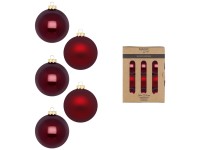 Magic Glaskugel-Set Smooth Port Glas Portweinrot Ø 3 cm / 24 Stk.