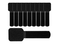 Fascetta serracavi di velcro Nero 10 pz
