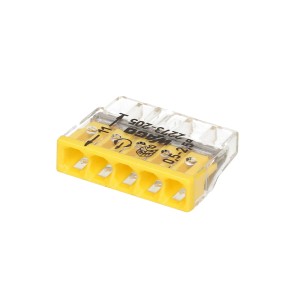Morsetto Wago 2273-205 giallo, 5 poli per cavi fino a 2,5 mm².