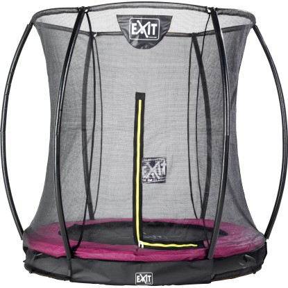 Exit Bodentrampolin Silhouette mit Sicherheitsnetz Rosa Ø 183 cm