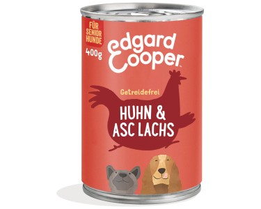 Edgard & Cooper Hunde-Nassfutter Dose Huhn und ASC Lachs Senior 400 g / 6  Stk.