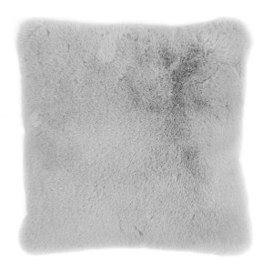 Coussin gris Coste (40x40 cm) en polyester avec surface douce.