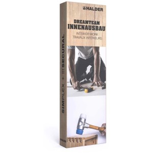 Simplex & Secural Hammer-Set Dreamteam Innenausbau von Halder, ideal für Schreinerarbeiten.