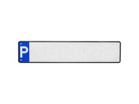 Hinweisschild Parkplatz Neutral Aluminium 52 x 11 cm