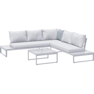 Cuscino angolare grigio per set lounge Calora, ideale come ricambio o aggiunta.