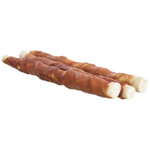 Trixie Denta Fun Kaurollen Ente, 3 Stück, Hundesnack zur Zahnpflege.