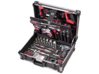 Kraftwerk Profi-Alu-Werkzeugkoffer mit Bosch Akku-Bohrschrauber 264 tlg. Kraftwerk Profi-Alu-Werkzeugkoffer mit Bosch Akku-Bohrschrauber 264 tlg.