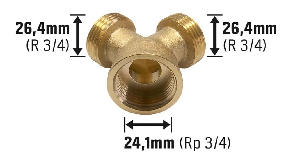 Raccordo per tubo flessibile in ottone da 4 mm, 6 mm, 8 mm, 10 mm, 12