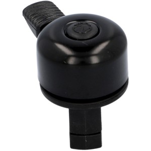 Mini campanello per bici Fischer nero (2,2 cm) per accessori manubrio.