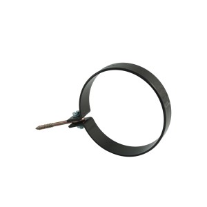 Staffa per tubo pluviale Marley DN 53 marrone con vite ad anello, set da 2 per fissaggio grondaie.