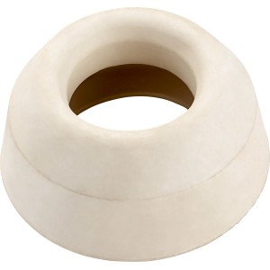 Raccord de tuyau de chasse d'eau blanc en plastique, Ø 44-45 mm x Ø 48 mm, pour étanchéifier les tuyaux de chasse d'eau WC.