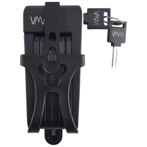 Lucchetto pieghevole Vmax per E-Scooter con supporto, nero, 70 cm. Antifurto per e-scooter.