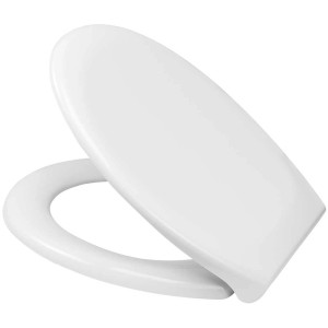 Sedile WC Diaqua Evia bianco in duroplast con chiusura ammortizzata.