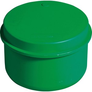Bouchon de manchon de tuyau KG vert mai DN 110 pour sceller les tuyaux d'égout.
