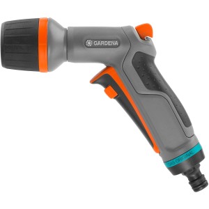 Gardena Comfort Cleaning Sprayer ecoPulse, spruzzatore da giardino con 4 modelli di spruzzo e funzione di risparmio idrico.