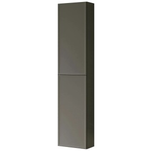 Armoire haute Pixel, 160x30 cm, gris anthracite mat, 2 portes design Frame pour ensembles meubles de salle de bain.