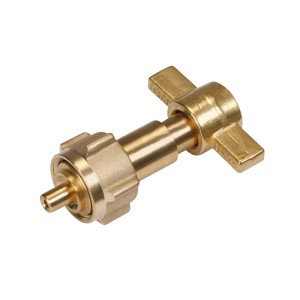 Adaptateur propane Rothenberger en laiton pour bouteilles de gaz propane.