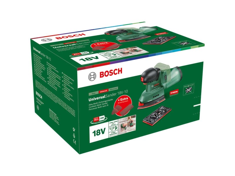 Bosch Ponceuse multi sans fil UniSander 18V-10 sans batterie