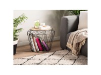 Table d'appoint Beliani Elida Noir (HxlxP) 38 x 43 x 43 cm