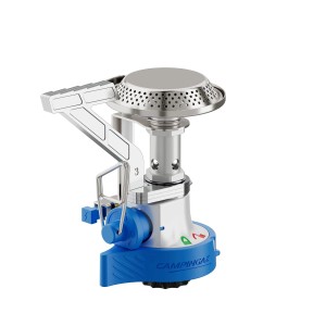 Fornello a gas Campingaz Twister Connect PZ, fornello da campeggio compatto con accensione piezoelettrica e funzione Dual-Lock.