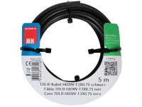 TDLR-Kabel H03VV-F Schwarz 2 x 0,75 mm² Länge 5 m TDLR-Kabel H03VV-F Schwarz 2 x 0,75 mm² Länge 5 m