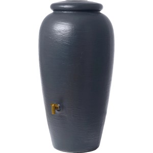 Serbatoio acqua piovana 4rain Amphora, 220 l, grigio grafite con rubinetto.