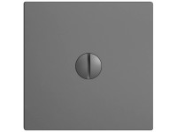 Feller Blindabdeckung EdizioDue Einsatz mit Frontplatte Dunkelgrau Feller Blindabdeckung EdizioDue Einsatz mit Frontplatte Dunkelgrau