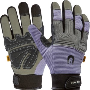 Guanti da lavoro LUX Ladies Strong Protect taglia 8, ideali per montaggio, con funzione magnetica.