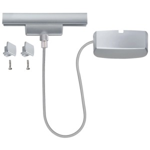 Alimentation Paulmann URail en chrome mat pour systèmes de rails 230V.