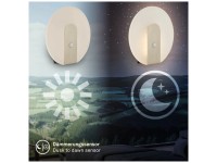 Briloner® Applique batteria Aurora Nichel Ø 15 cm / prof. 4 cm / 1 W / 50 lm