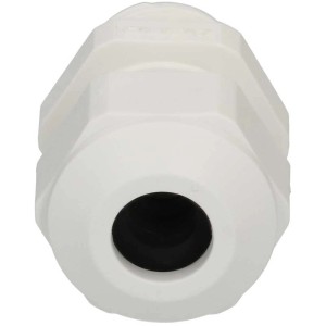 Presse-étoupe blanc Progress GFK M20 (6-8 mm) sans écrou pour montage en saillie.