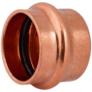 Tappo a pressare in rame, Ø 28 mm, per sigillare raccordi per tubi.