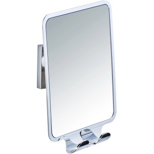 Miroir antibuée Wenko Vacuum-Loc® Quadro avec deux crochets.