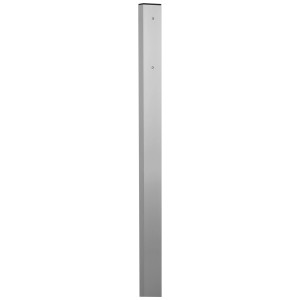 Support latéral pour boîte aux lettres Huber modèle 1.5 Alu, construction en aluminium argenté.