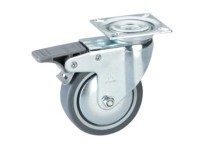 Doerner+Helmer Apparate-Lenkrolle 25 mm Ø 100 mm Platte und Feststeller