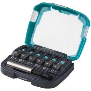 Wolfcraft Bit-Box Solid Pozidriv, set da 7 pezzi con inserti e portainserti in scatola compatta.