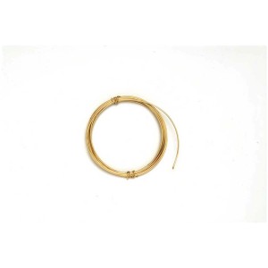 Goldfarbener Deko-Aludraht (2 mm, 2 m) für Schmuckbasteln.