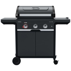 Campingaz Barbecue a gas Select 3 EXS SBS, acciaio, nero. Grill con 3 bruciatori e fornello laterale.