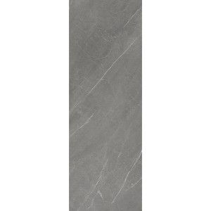 Panneau mural EPC marbre clair, 260x90 cm. Panneau décoratif aspect marbre, gris clair avec de fines veines blanches.