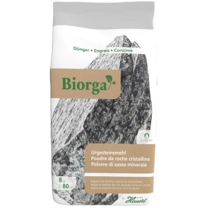 Hauert Biorga Urgesteinsmehl, 8 kg, Bio-Dünger zur Bodenverbesserung und Geruchsbindung im Kompost.
