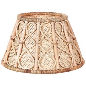 Collerette pour sapin de Noël Avent en rotin naturel, Ø 50 cm.