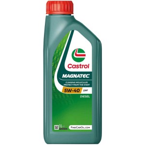 Olio motore Castrol Magnatec 5W-40 DPF, flacone da 1 litro per motori diesel e benzina.