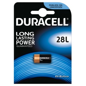 Batteria al litio Duracell 28L 6V per dispositivi medici e altro.