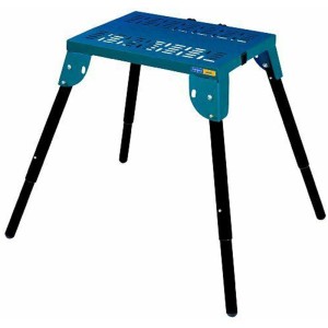 Banco sega con telaio macchina MT60 per seghe, blu/nero, con piedini regolabili.