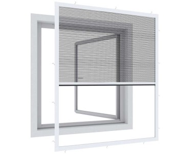Insektenschutz Fliegengitter Fenster 100 x 120 cm weiss