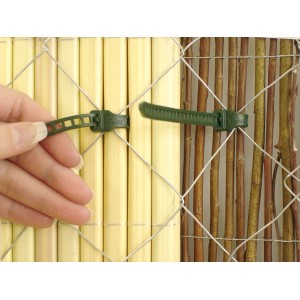 Boucles de fixation (25 pcs) pour monter un tapis en PVC sur la clôture.