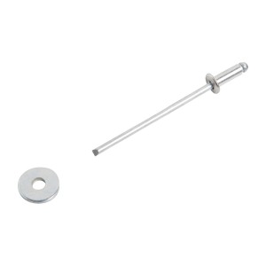 Rivetto cieco LUX 3mm x 8mm con rondella in acciaio e alluminio.