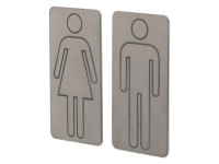 Tiger Türschilder Männer und Frauen gebürstet Edelstahl Tiger Türschilder Männer und Frauen gebürstet Edelstahl