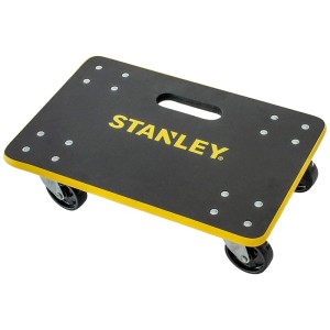 Stanley Rouleur de transport MS572, capacité 200 kg, bois multicouche, noir avec accents jaunes.