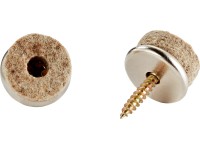 Parkettgleiter rund mit Schraube Ø 20 mm / 16 Stk.